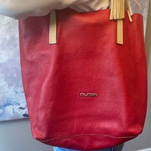 Brazilian Red elegant leather purse.